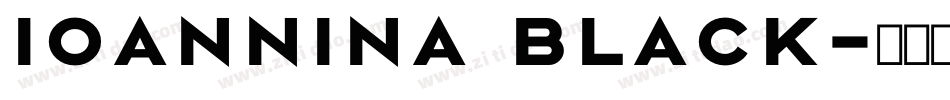 Ioannina Black字体转换